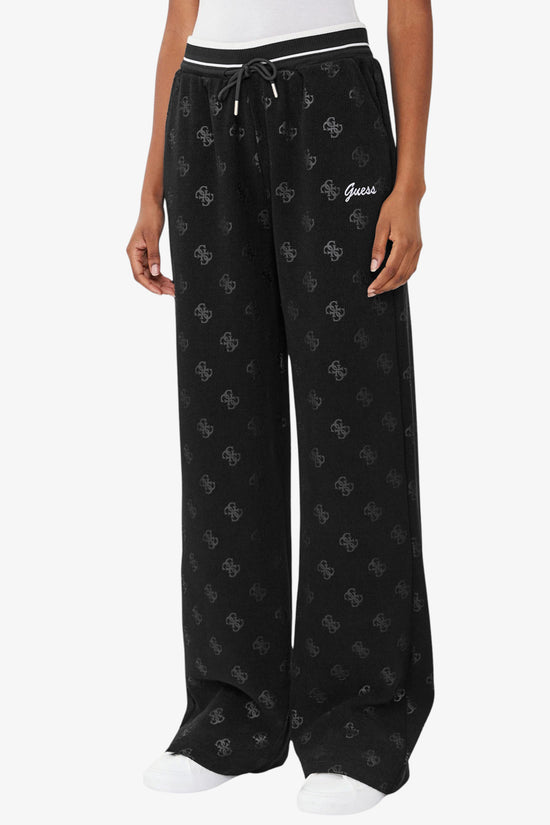 Pantaloni In Velluto A Coste Paulina-guess-Nero-Donna-V5bb00k1902 jblk-