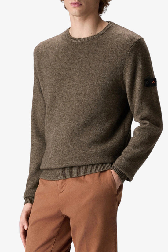 Maglione Girocollo In Misto Lana Yak Gediz 02-peuterey-Marrone-Uomo-Peu5621 99012205 766-