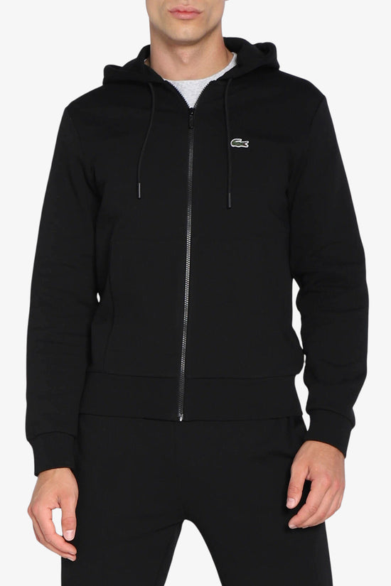 Felpa Full Zip Con Cappuccio-lacoste-Nero-Uomo-Sh9626 00 031-