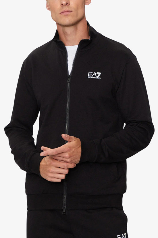 Felpa Full Zip Core Identity-emporio armani ea7-Nero-Uomo-8npm31 pjvrz 1200-