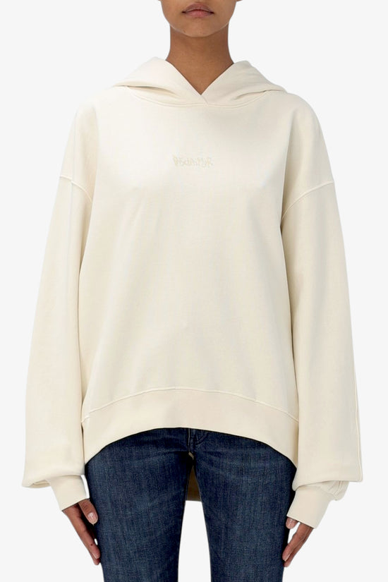 Felpa Con Cappuccio Loghi Glitter-disclaimer-Beige-Donna-24ids54663-