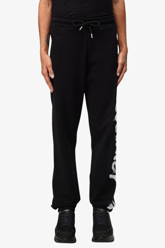 Pantaloni Big Logo Laterale-disclaimer-Nero-Donna-24ids54657-