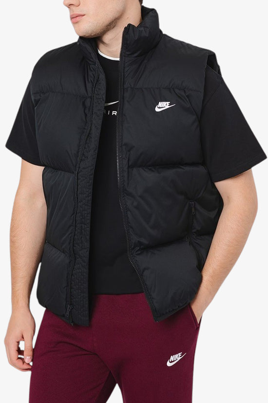 Gilet Piumino Full Zip Club-nike sportswear-Nero-Uomo-Fb7373 010-