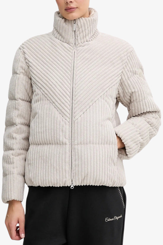 Piumino Full Zip In Vellutto A Coste-colmar-Beige-Donna-2187 2zm 06-