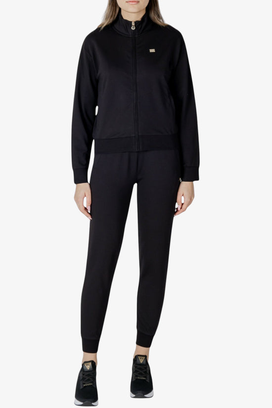 Tuta Full Zip Core Lady Stretch-emporio armani ea7-Nero-Donna-7w000085 af13135 uc001-