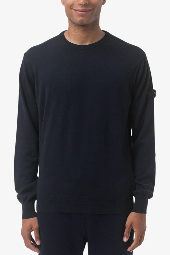 Maglione Girocollo Leggero In Lana E Cotone Exmoor 07-peuterey-Blu-Uomo-Peu5611 99011919 215-