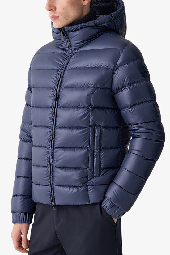 Piumino Full Zip Con Cappuccio Lucido-colmar-Blu-Uomo-1271 2zo 68-