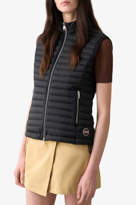 Gilet Piumino Full Zip Trapuntato-colmar-Nero-Donna-2222a 9vx 99-