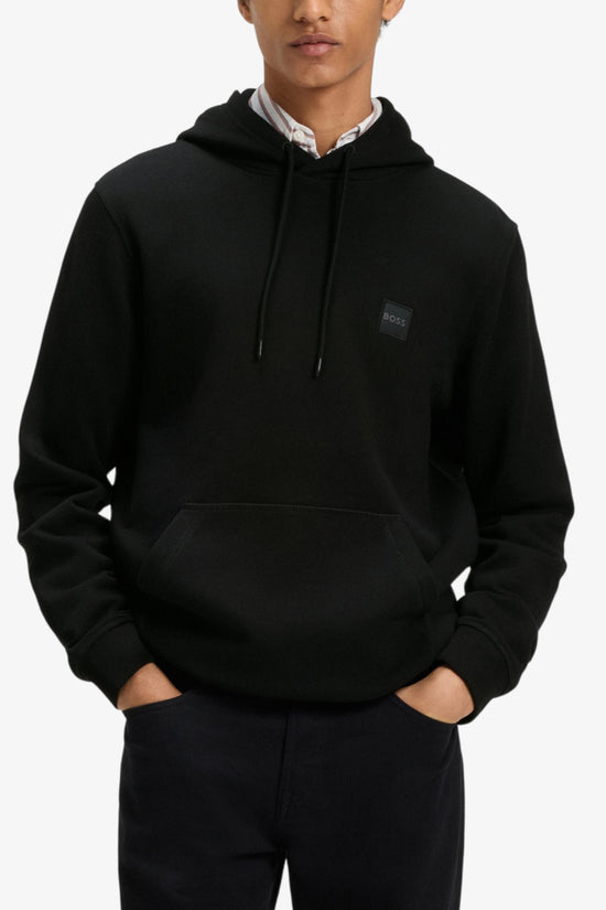 Felpa Con Cappuccio Con Toppa Logo-boss-Nero-Uomo-50509314 001-