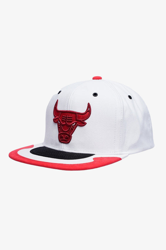 Cappellino Snapback Day 4 Chicago Bulls-mitchell&ness-Bianco-Uomo-Hhss5822 cbuyypppwhrd-