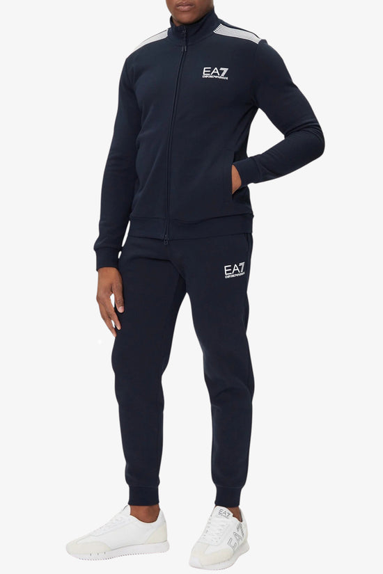 Tuta Full Zip 7 Lines-emporio armani ea7-Blu-Uomo-7m000966 af10377 ub102-
