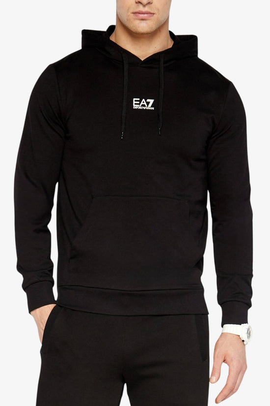 Felpa Con Cappuccio Core Identity-emporio armani ea7-Nero-Uomo-8npm37 pjvtz 1200-