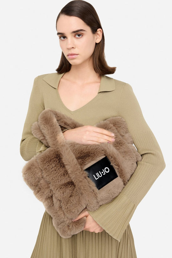 Borsa A Tracolla Media In Teddy-liu jo-Beige-Donna-Tf5270 e0374 60906-
