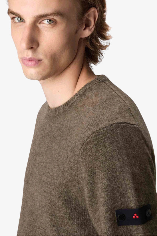 Maglione Girocollo In Misto Lana Yak Gediz 02-peuterey-Marrone-Uomo-Peu5621 99012205 766-