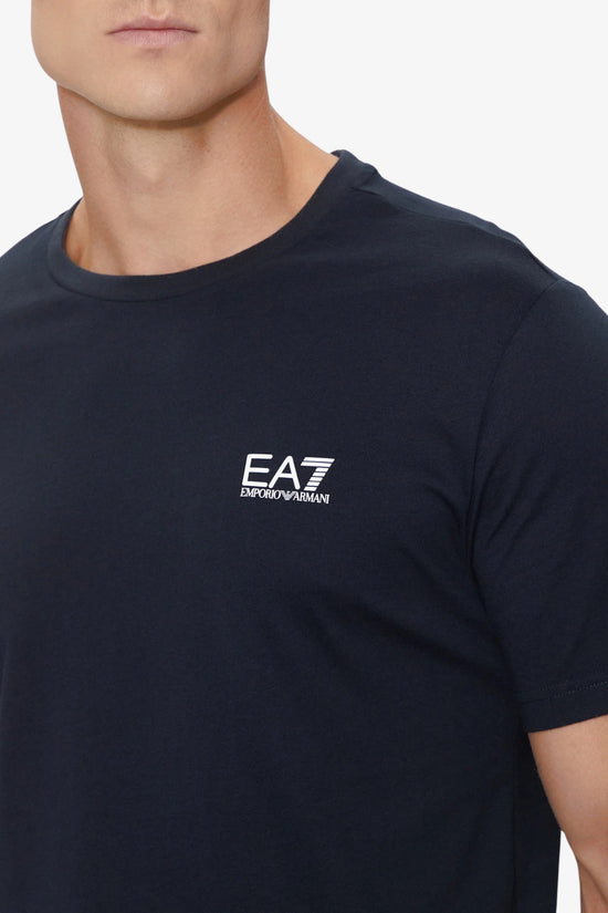 T-Shirt Maniche Corte Elasticizzata In Cotone Pima Core Identity-emporio armani ea7-Blu-Uomo-8npt26 pjvqz 1562-