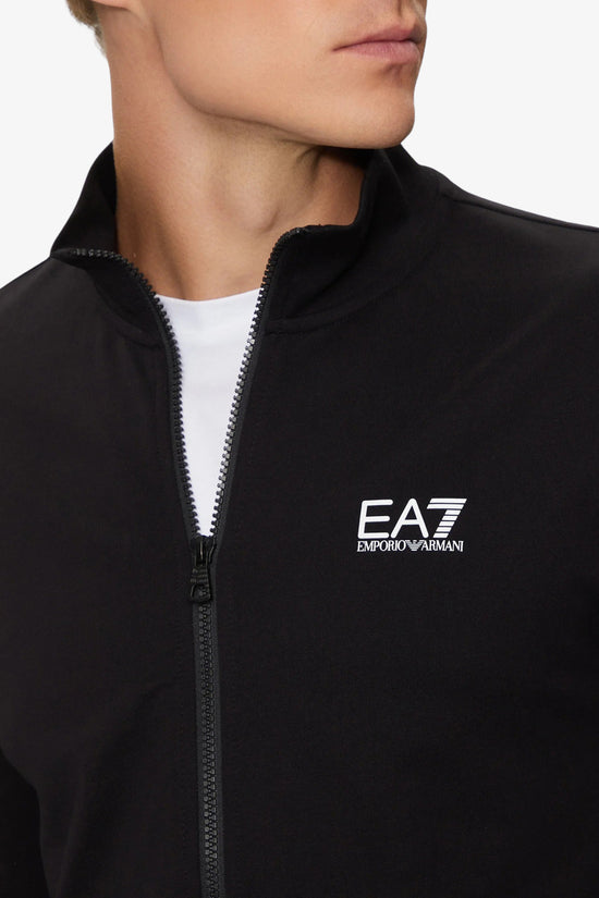 Felpa Full Zip Core Identity-emporio armani ea7-Nero-Uomo-8npm31 pjvrz 1200-