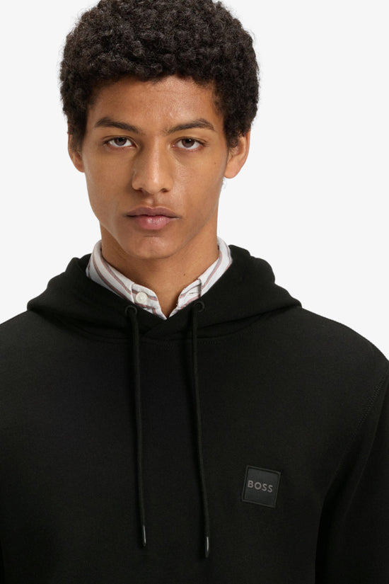 Felpa Con Cappuccio Con Toppa Logo-boss-Nero-Uomo-50509314 001-
