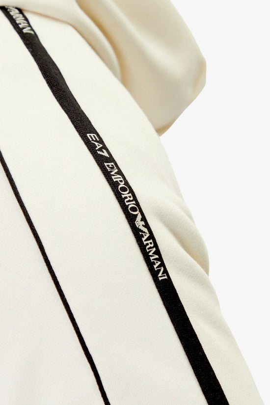 Felpa Full Zip Con Cappuccio Bande Logo Series-emporio armani ea7-Bianco-Uomo-7m000973 af10377 u1105-