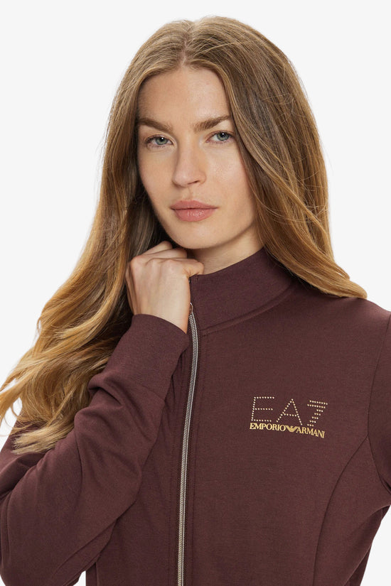 Felpa Full Zip Evolution-emporio armani ea7-Marrone-Donna-8ntm43 tj9rz u6063-
