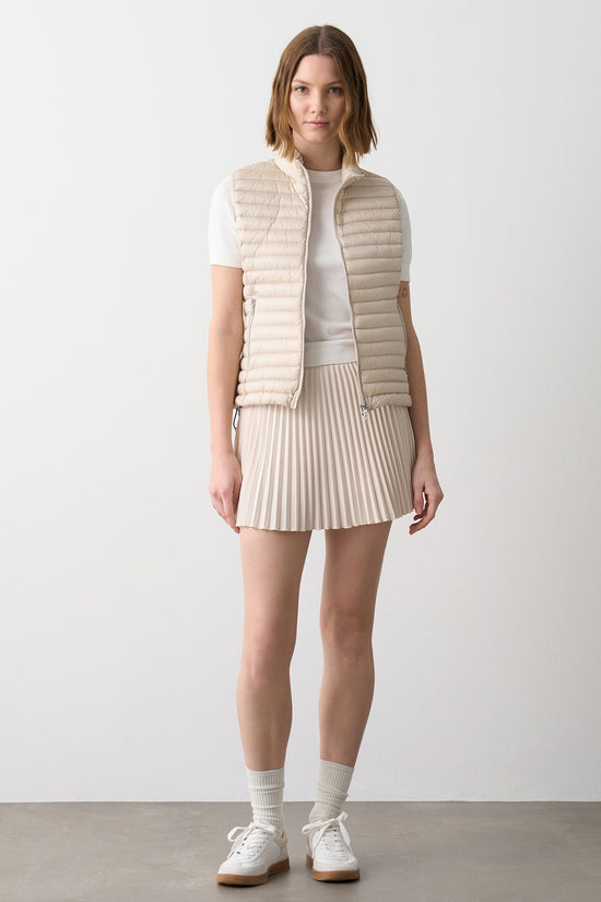 Gilet Piumino Full Zip Trapuntato-colmar-Beige-Donna-2222a 9vx 219-