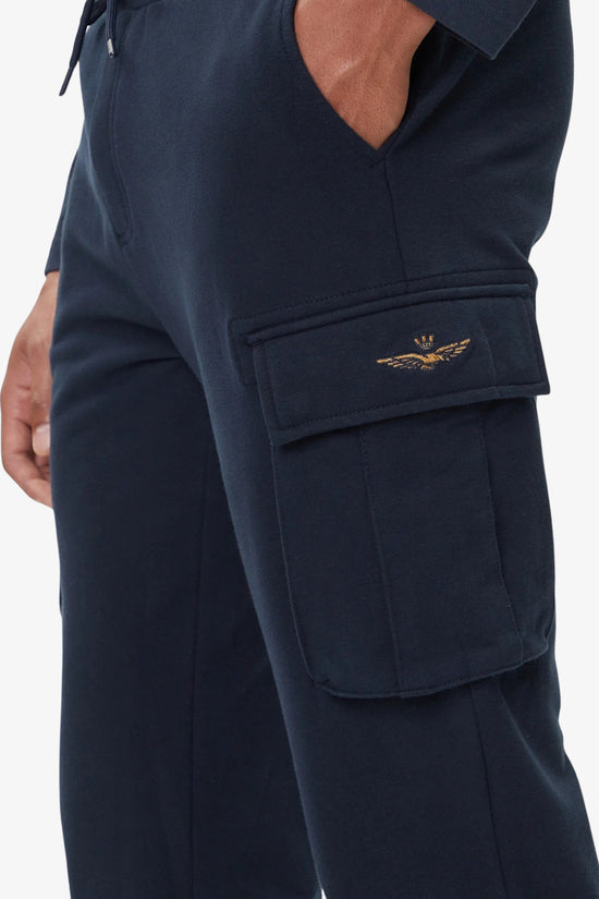 Pantaloni Cargo-aeronautica militare-Blu-Uomo-252pf1010uf00662-