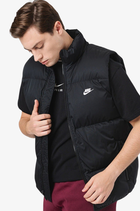Gilet Piumino Full Zip Club-nike sportswear-Nero-Uomo-Fb7373 010-