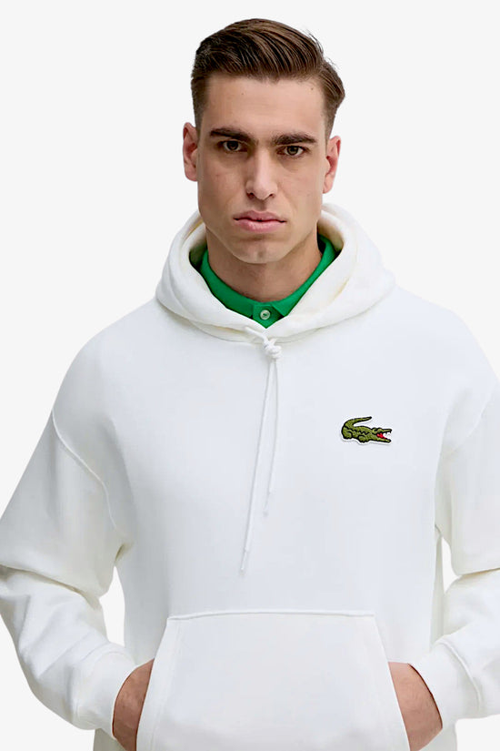 Felpa Con Cappuccio Con Stemma-lacoste-Bianco-Uomo-Sh2754 00 70v-
