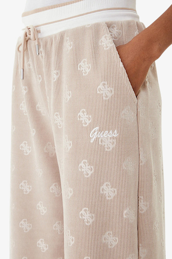 Pantaloni In Velluto A Coste Paulina-guess-Beige-Donna-V5bb00k1902 cocb-