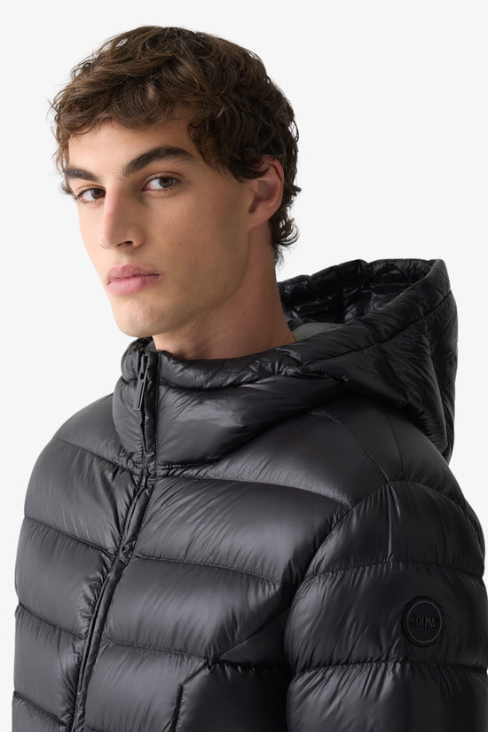 Piumino Full Zip Con Cappuccio Lucido-colmar-Nero-Uomo-1271 2zo 99-