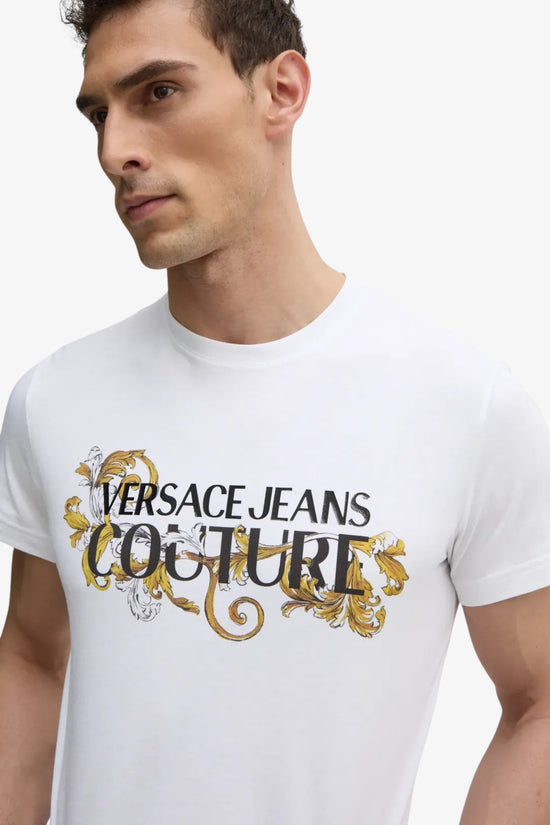 T-Shirt Maniche Corte Stampa Logo-versace jeans couture-Bianco-Uomo-78gahc05 cj01c g03-