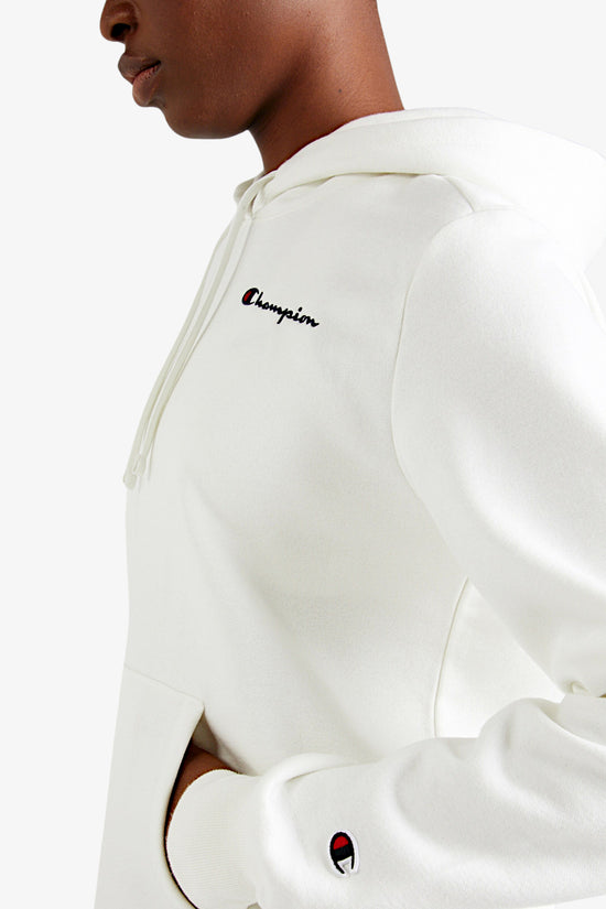 Felpa Con Cappuccio Logo Piccolo Ricamato-champion-Bianco-Donna-117530 ww003-
