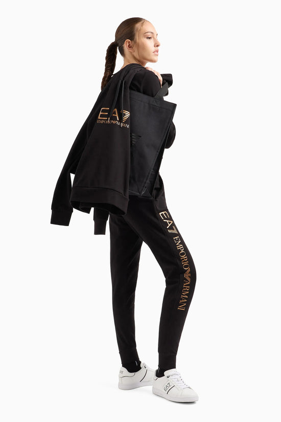Pantaloni Shiny-emporio armani ea7-Nero-Donna-8ntp85 tjtxz 0210-