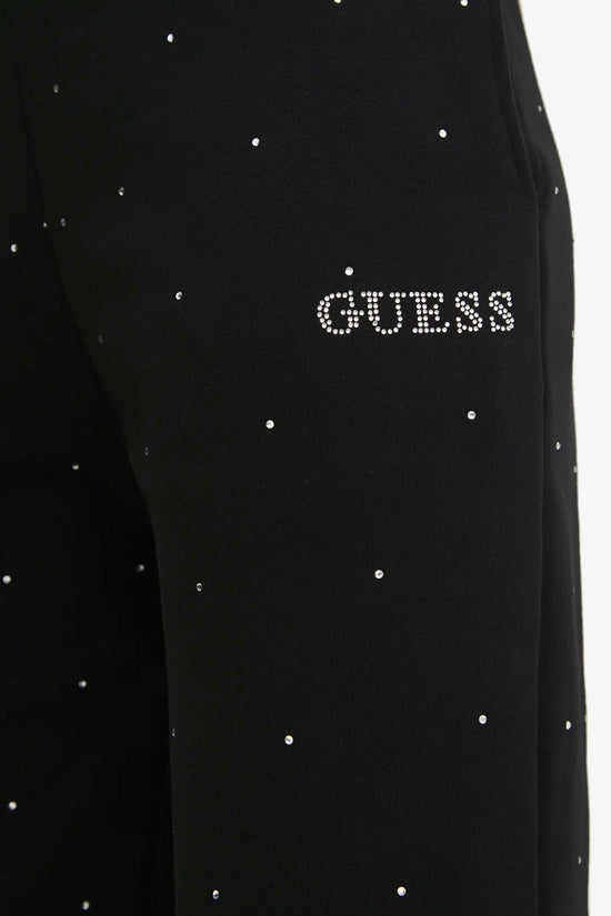 Pantaloni Con Strass Rhinestones-guess-Nero-Donna-V5rb08kclj0 jblk-
