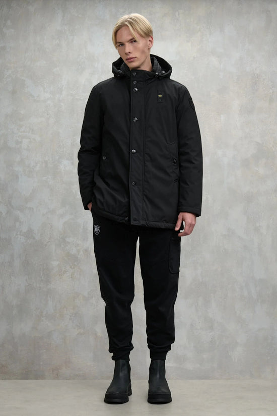 Parka Full Zip Con Cappuccio Chester-blauer-Nero-Uomo-25wbluk03142 005480 999-