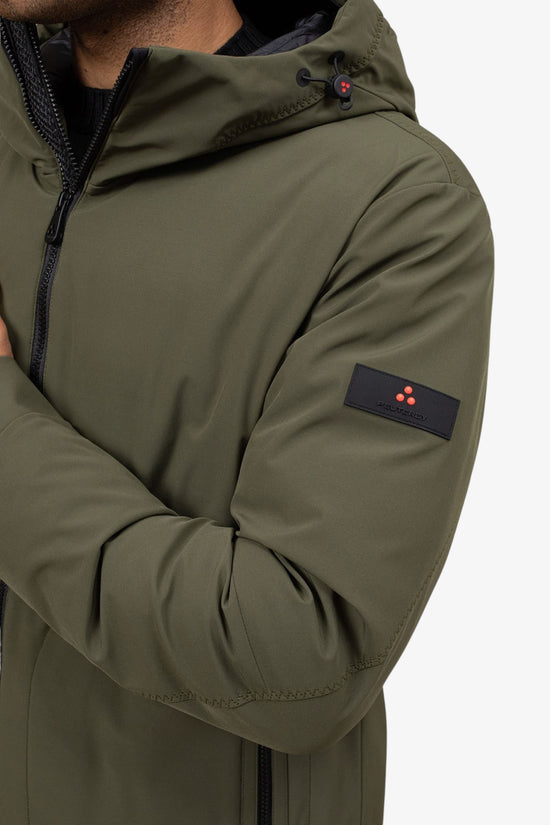 Giubbotto Full Zip Con Cappuccio In Softshell Loge Srt 01-peuterey-Verde-Uomo-Peu5566 01192020 689-