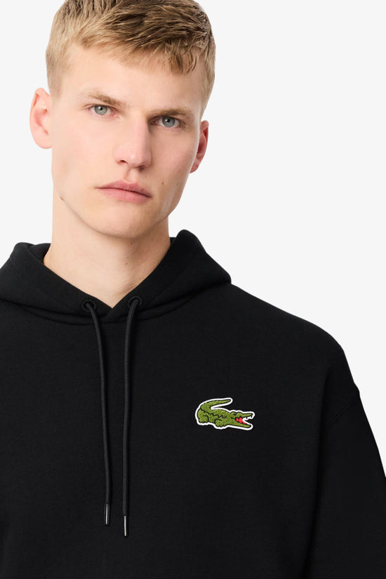 Felpa Con Cappuccio Con Stemma-lacoste-Nero-Uomo-Sh2754 00 031-