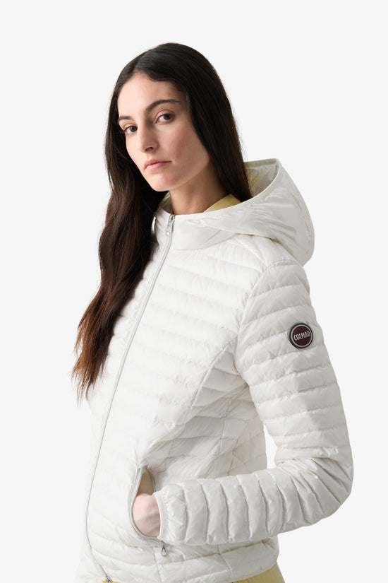 Piumino Full Zip Con Cappuccio-colmar-Bianco-Donna-2224a 9vx 01-