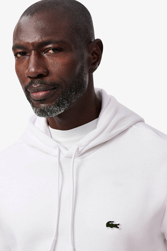 Felpa Con Cappuccio Logo Piccolo Ricamato-lacoste-Bianco-Uomo-Sh9839 00 001-
