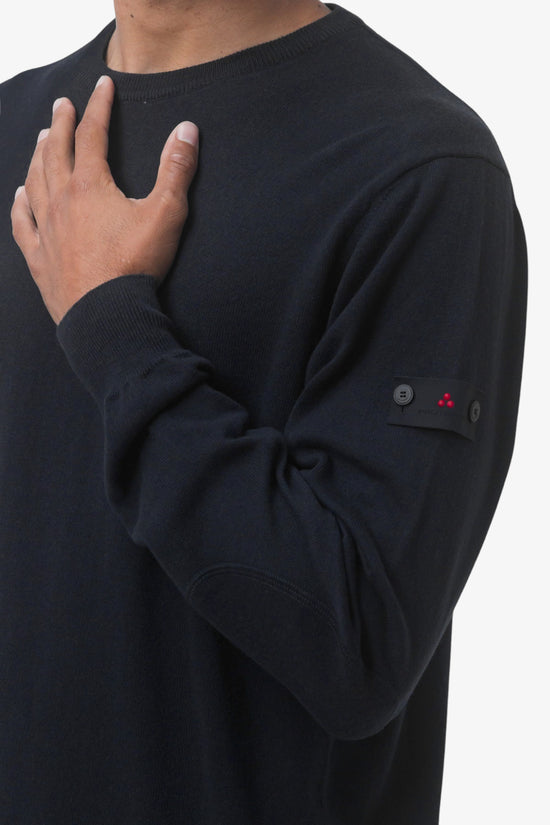 Maglione Girocollo Leggero In Lana E Cotone Exmoor 07-peuterey-Blu-Uomo-Peu5611 99011919 215-