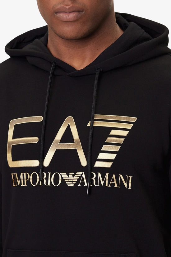 Felpa Con Cappuccio Maxi Logo Series-emporio armani ea7-Nero-Uomo-7m001190 af17787 uc001-