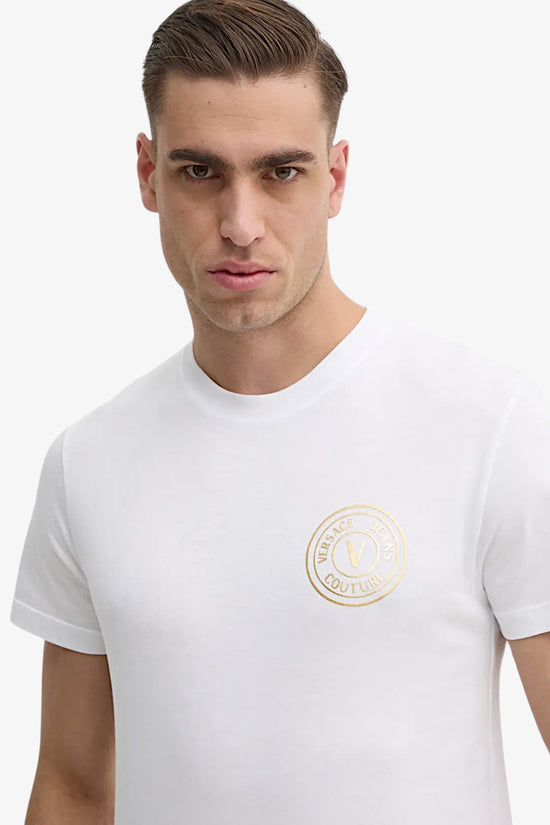 T-Shirt Maniche Corte V-Emblem versace jeans couture