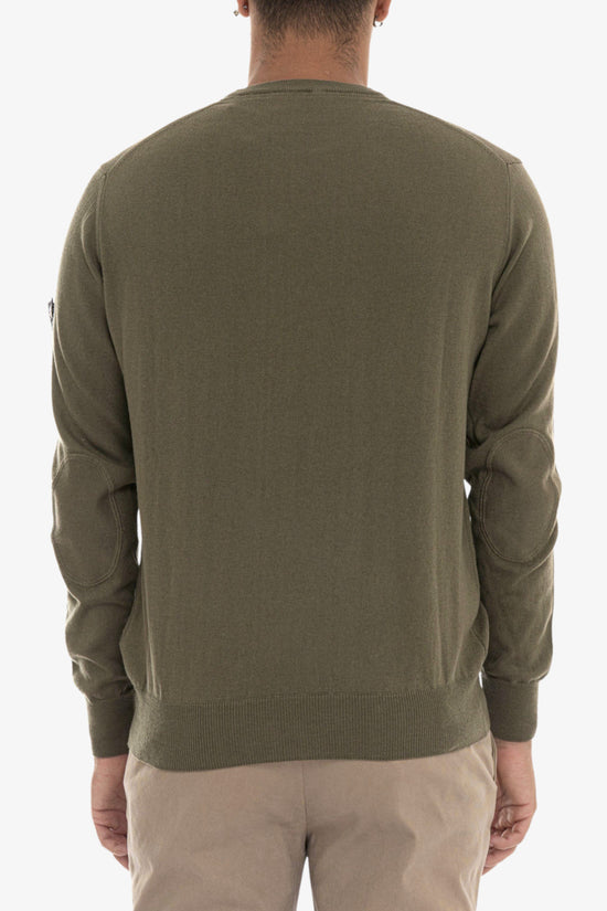 Maglione Girocollo Leggero In Lana E Cotone Exmoor 07-peuterey-Verde-Uomo-Peu5611 99011919 690-