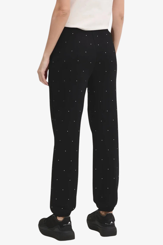 Pantaloni Con Strass Rhinestones-guess-Nero-Donna-V5rb08kclj0 jblk-