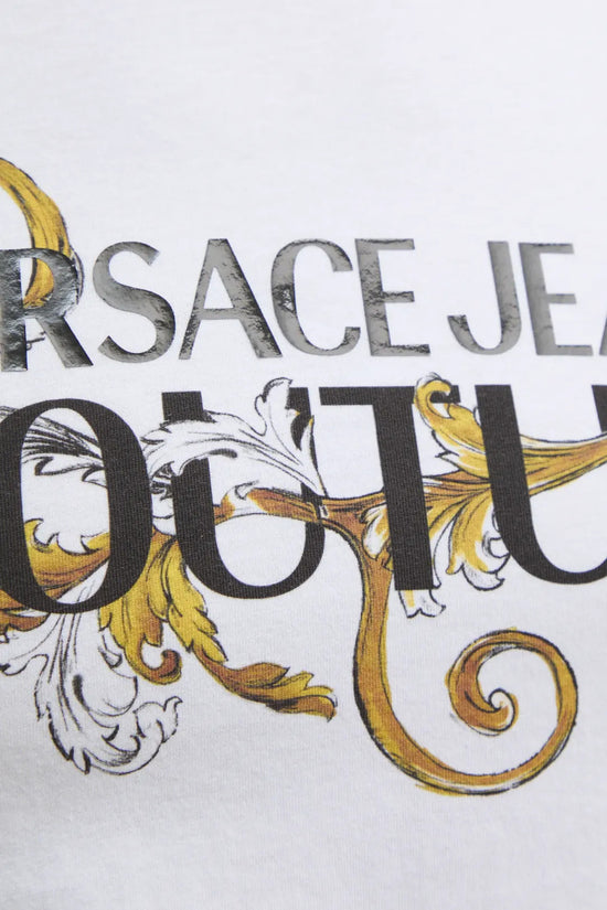 T-Shirt Maniche Corte Stampa Logo-versace jeans couture-Bianco-Uomo-78gahc05 cj01c g03-