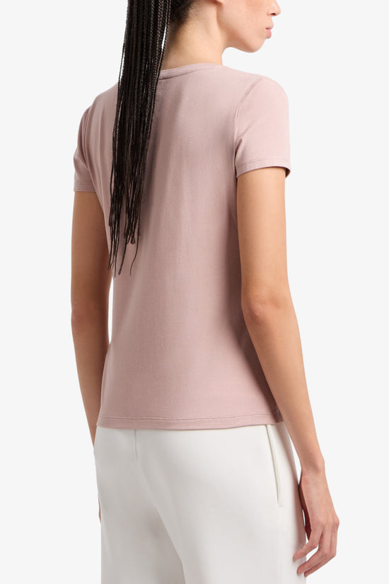 T-Shirt Maniche Corte Evolution Stretch-emporio armani ea7-Rosa-Donna-8ntt65 tjdqz u4079-