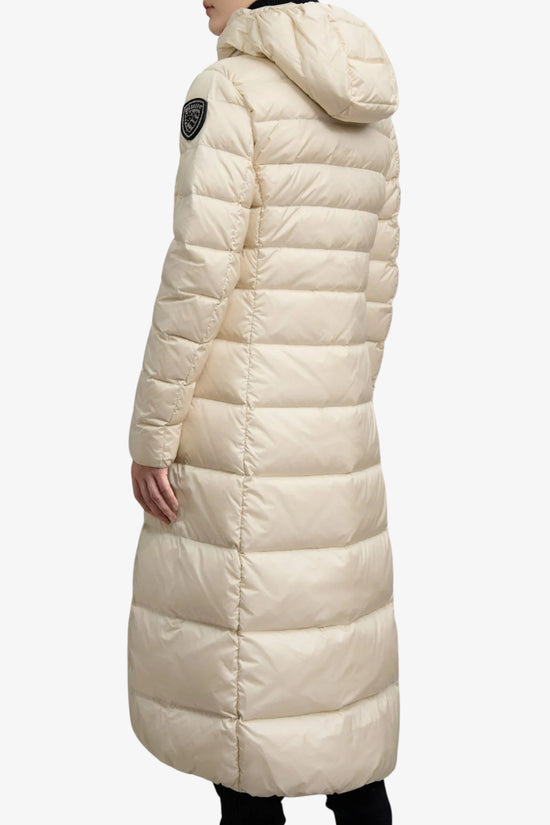Piumino Lungo Full Zip Con Cappuccio Anita-blauer-Beige-Donna-25wbldk03101 006047 907-