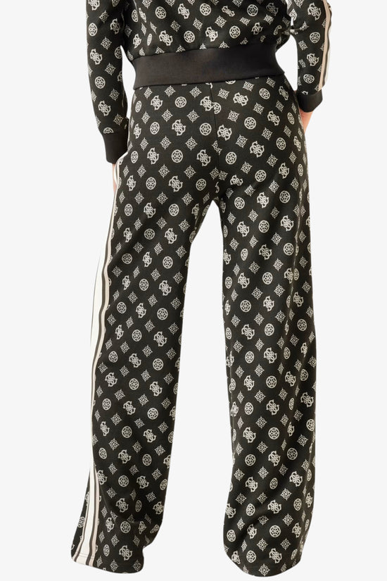 Pantaloni Logo All-Over Peony Taped-guess-Marrone-Donna-V5yb10k0282 fj8c-