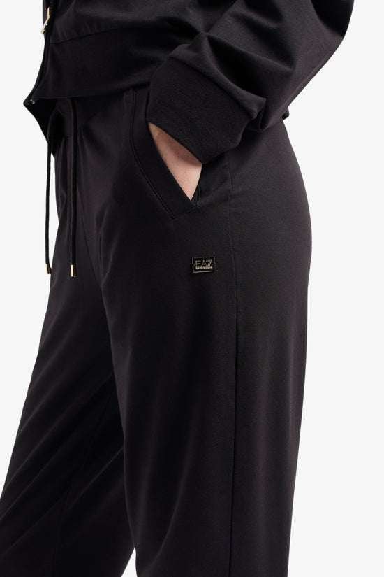 Tuta Full Zip Core Lady Stretch-emporio armani ea7-Nero-Donna-7w000085 af13135 uc001-