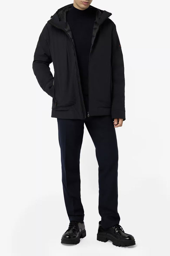 Giubbotto Full Zip Con Cappuccio In Softshell Loge Srt 01-peuterey-Nero-Uomo-Peu5566 01192020 ner-