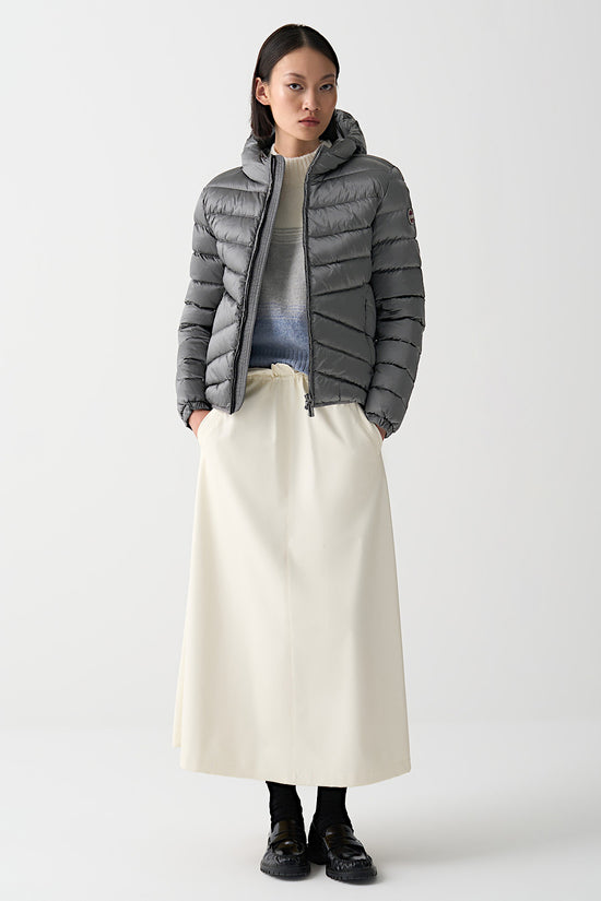 Piumino Full Zip Con Cappuccio Cangiante-colmar-Grigio-Donna-2219 2yo 506-